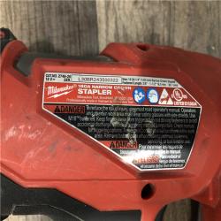 AS-IS Milwaukee FUEL 18-Volt Lithium-Ion Brushless Cordless 18-Gauge 1/4 in. Narrow Crown Stapler (Tool-Only)