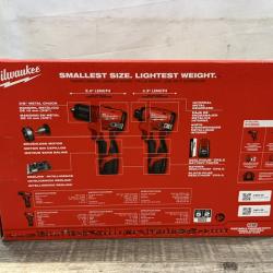 NEW - Milwaukee 12-Volt Lithium-Ion Brushless Cordless Subcompact Drill and Impact Driver Combo Kit