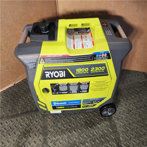 HOUSTON LOCATION - AS-IS RYOBI 2,300-Watt Recoil Start Bluetooth Super Quiet Gasoline Powered Digital Inverter Generator with CO Shutdown Sensor