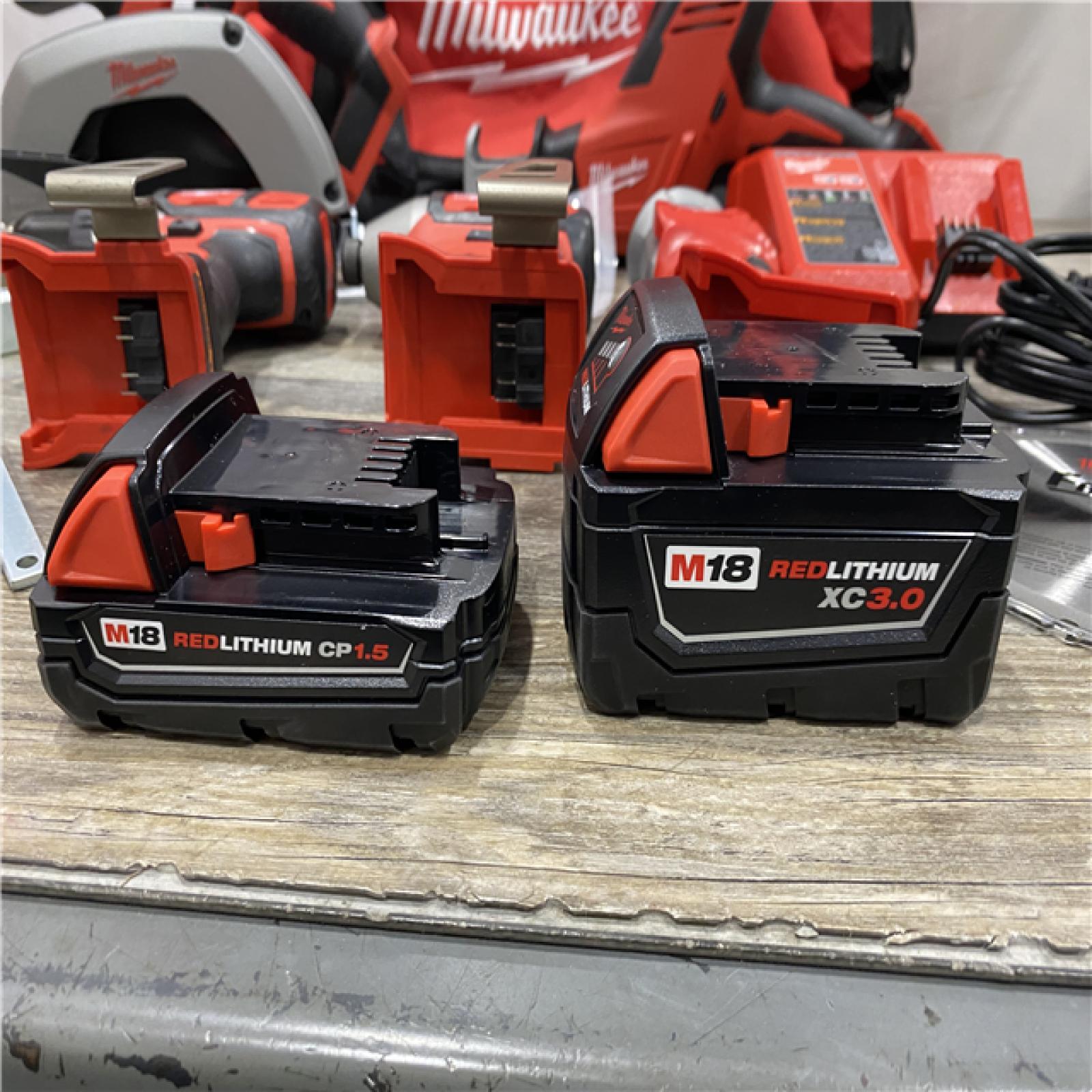 AS-IS Milwaukee 18V Lithium-Ion Cordless (5-Tool) Combo Kit