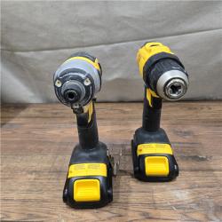 AS-IS DeWALT 20V MAX Cordless Drill Driver/Impact Driver Combo Kit 1.3 Ah Lithium Ion