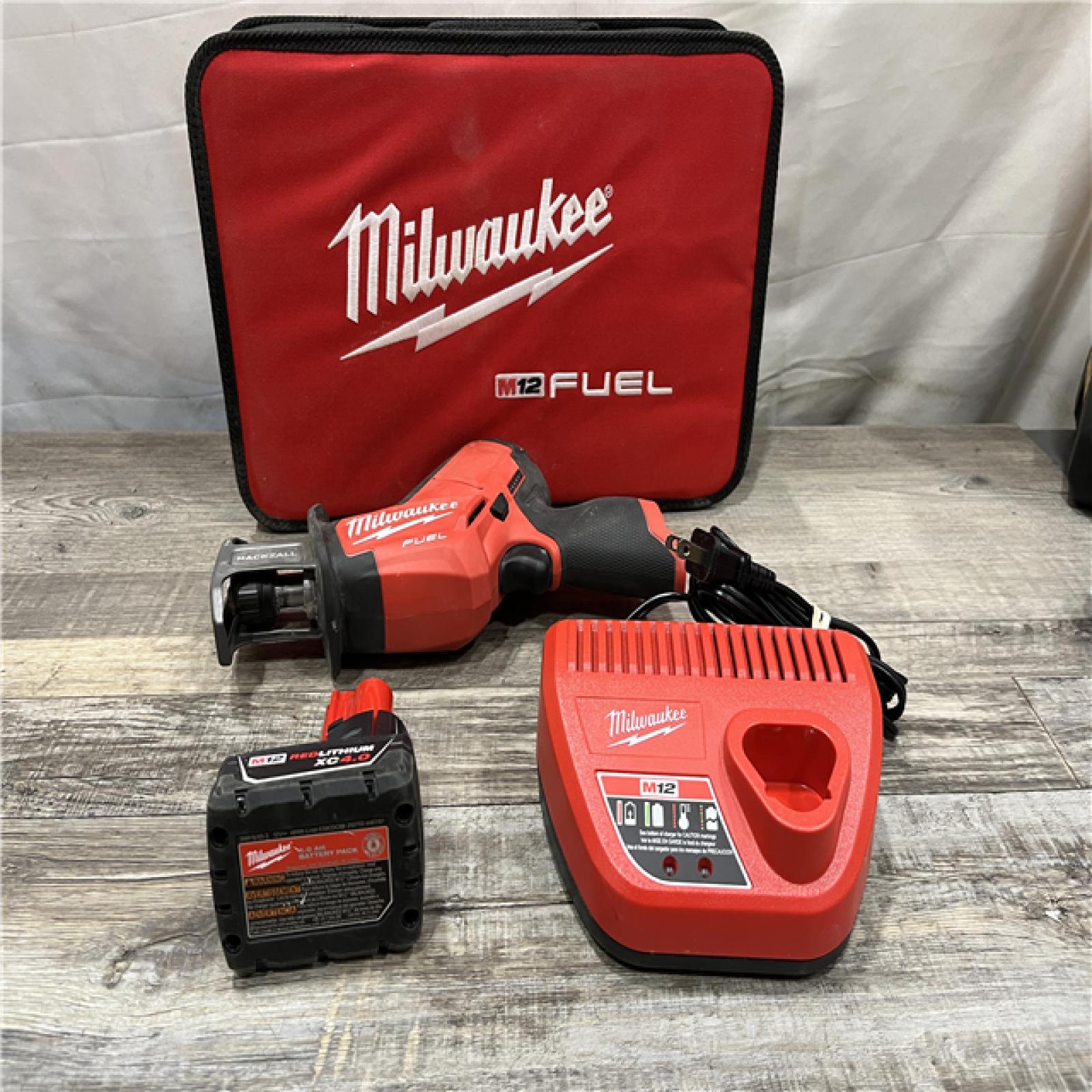 AS-IS Milwaukee FUEL 12V Lithium-Ion Brushless Cordless HACKZALL Reciprocating Saw Kit