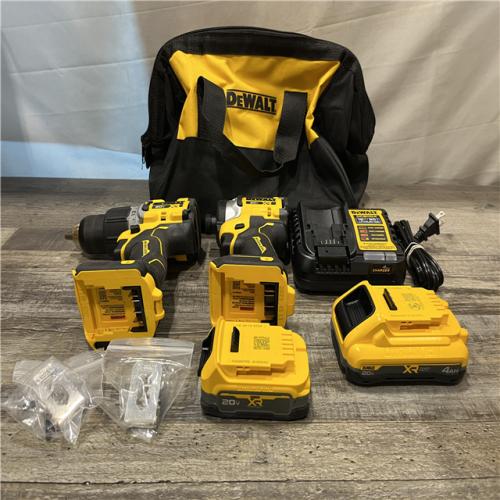 AS-IS DEWALT 20V XR Lithium-Ion Cordless 2-Tool Combo Kit
