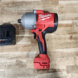 HOUSTON LOCATION - AS - IS Milwaukee 12/18V Lithium-Ion Cordless 3/8 in. Ratchet and 1/2 in. High Torque Impact Wrench W/ BATTERY & CHARGER