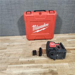 HOUSTON LOCATION - AS - IS Milwaukee 100 ft. REDLITHIUM Lithium-Ion USB Green Rechargeable Cross Line Laser Level with Charger