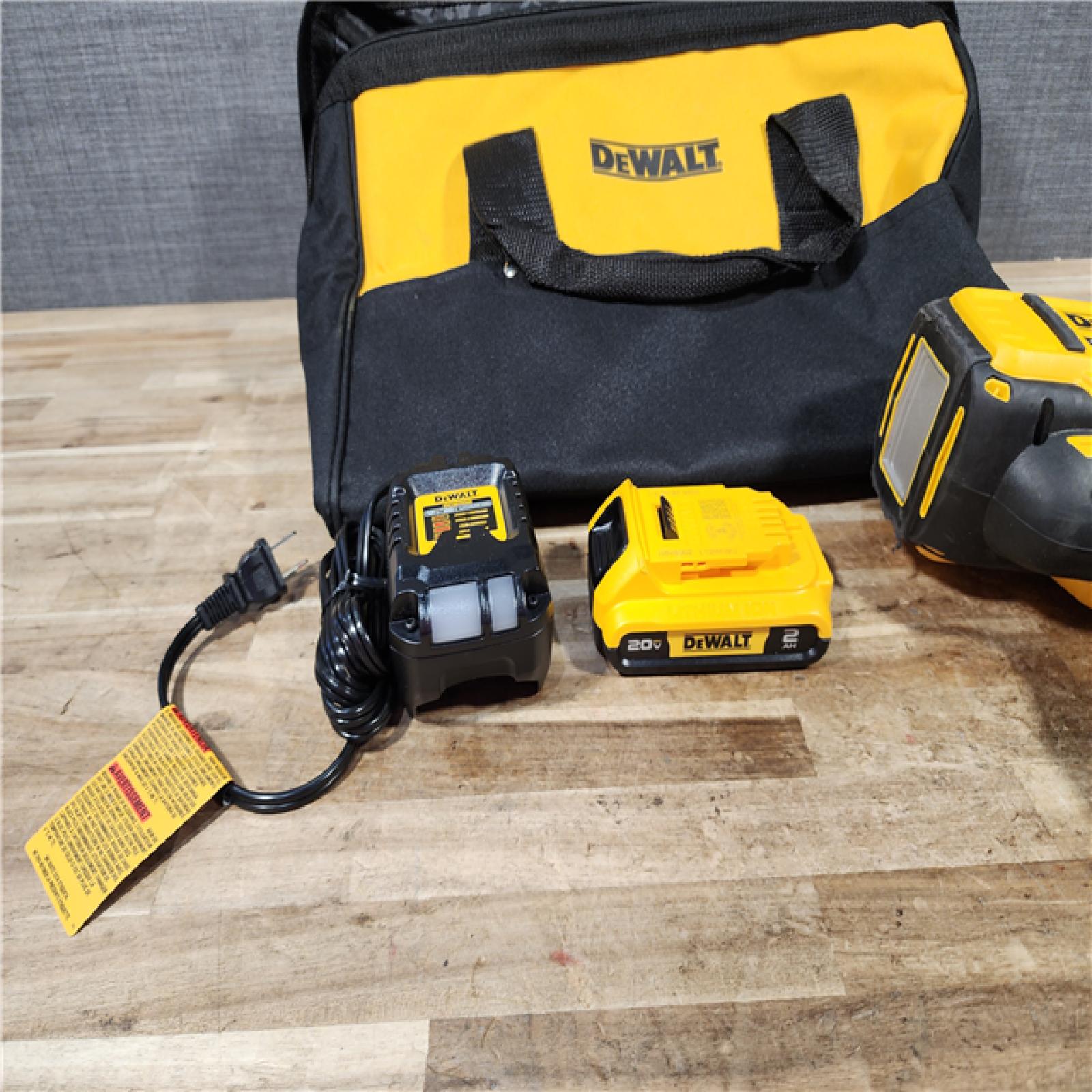 HOUSTON LOCATION - AS - IS DEWALT 20V MAX XR Lithium-Ion Cordless 18-Gauge Narrow Crown Stapler Kit