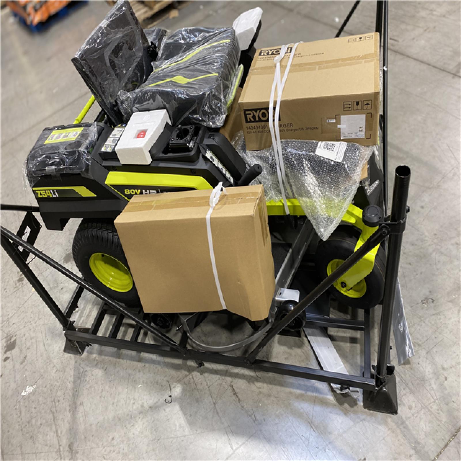 DALLAS LOCATION - NEW! RYOBI 80V HP Brushless 54 in. Battery Electric Cordless Zero Turn Riding Mower (3) 80V Batteries (4) 40V Batteries and Charger