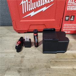 HOUSTON LOCATION - AS-IS (APPEARS LIKE NEW) Milwaukee-3522-21 Green Beam Laser Cross Line Plumb Point USB Rechargeable