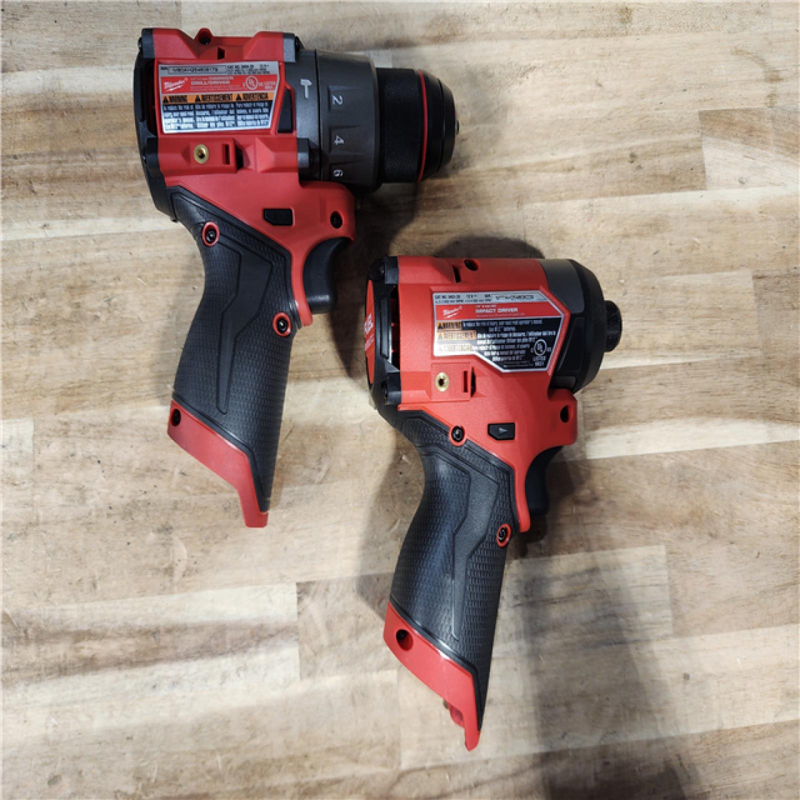 HOUSTON LOCATION - AS-IS (APPEARS LIKE NEW) Milwaukee FUEL 12-Volt Lithium-Ion Brushless Cordless Hammer Drill and Impact Driver Combo Kit