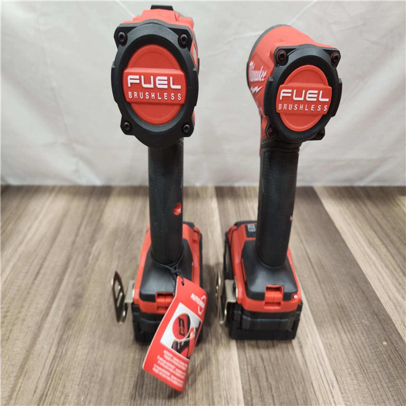 AS-IS- MILWAUKEE FUEL 18V Lithium-Ion Brushless Cordless Hammer Drill and Impact Driver Combo Kit