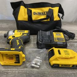 AS-IS DEWALT Atomic 20V Max Lithium-Ion Brushless Cordless Compact 1/4 in. Impact Driver Kit