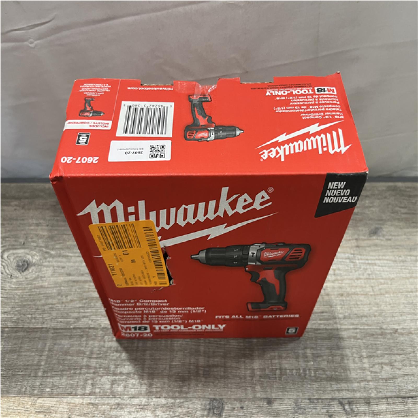 NEW - Milwaukee 18V Lithium-Ion Cordless 1/2 in. Hammer Drill/Driver (Tool-Only)