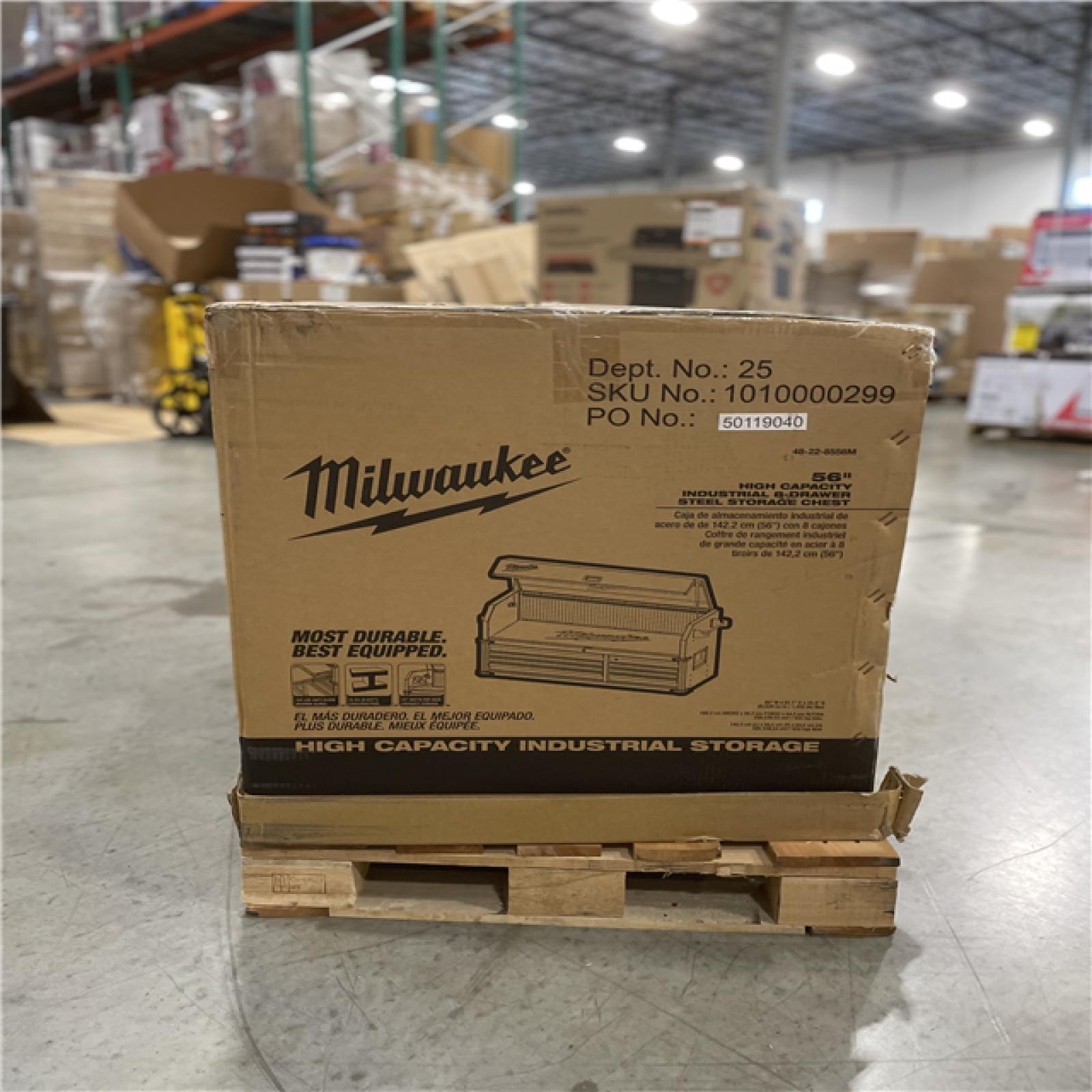 DALLAS LOCATION - MILWAUKEE High Capacity 56 in. W x 22 in. D 8-Drawer Top Tool Chest