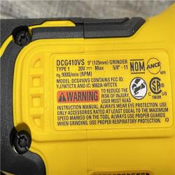 AS-IS DEWALT 20V XR Cordless 4-1/2. in. to 5 in. Variable Speed Angle Grinder (Tool Only)