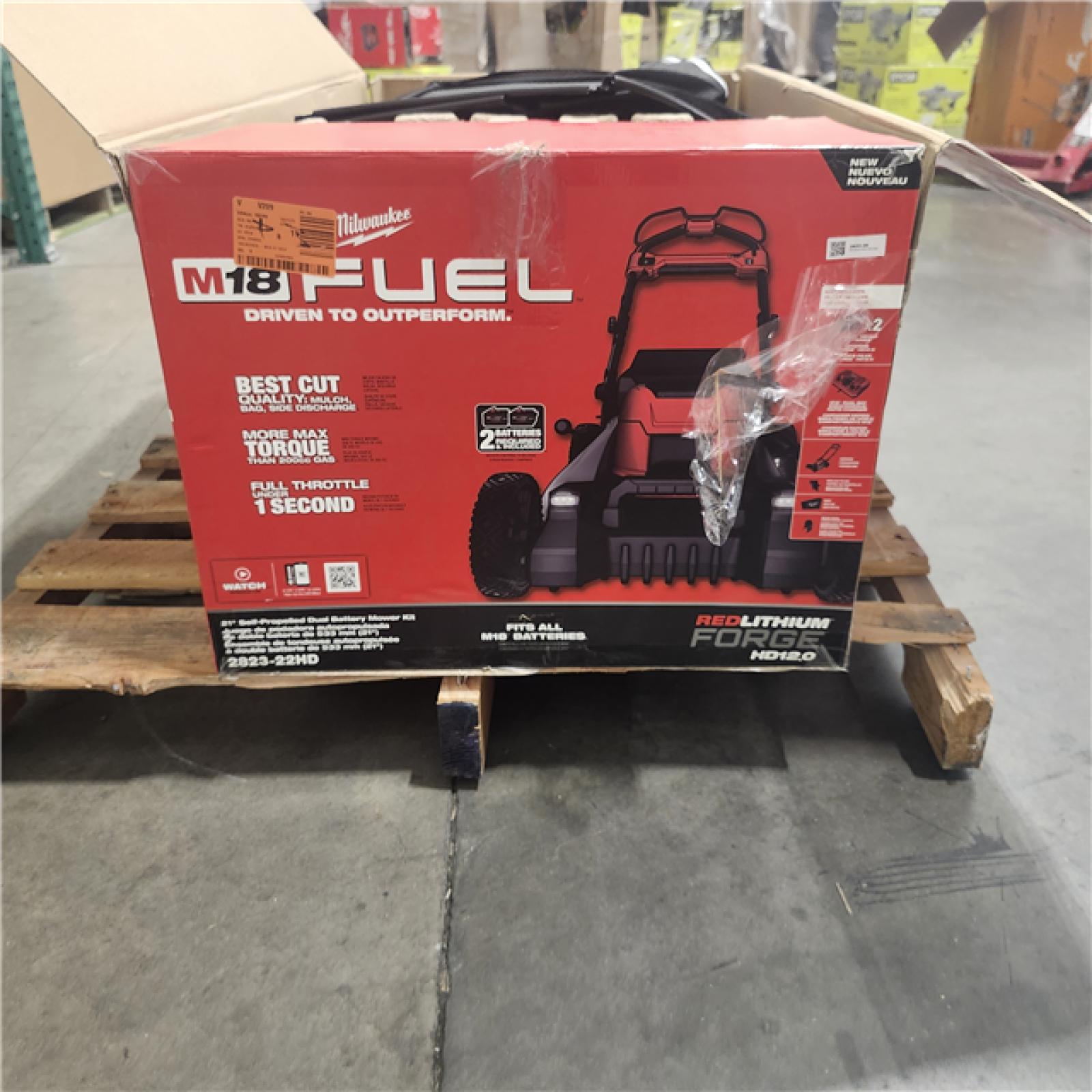 As-Is- M18 FUEL Brushless Cordless 21 in. Walk Behind Dual Battery Self-Propelled Mower W/(2) 12.0Ah Battery and Rapid Charger
