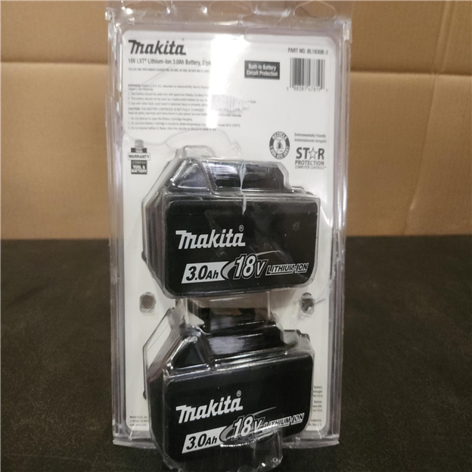 Phoenix NEW Makita 18V LXT Lithium-Ion High Capacity Battery Pack 3.0Ah with Fuel Gauge (2-Pack)
