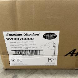 DALLAS LOCATION - NEW! American Standard Spectra Versa 4-Spray Round 24 in. Wall Bar Shower Kit with Hand Shower 1.8 GPM in Polished Chrome (Lot of 2)