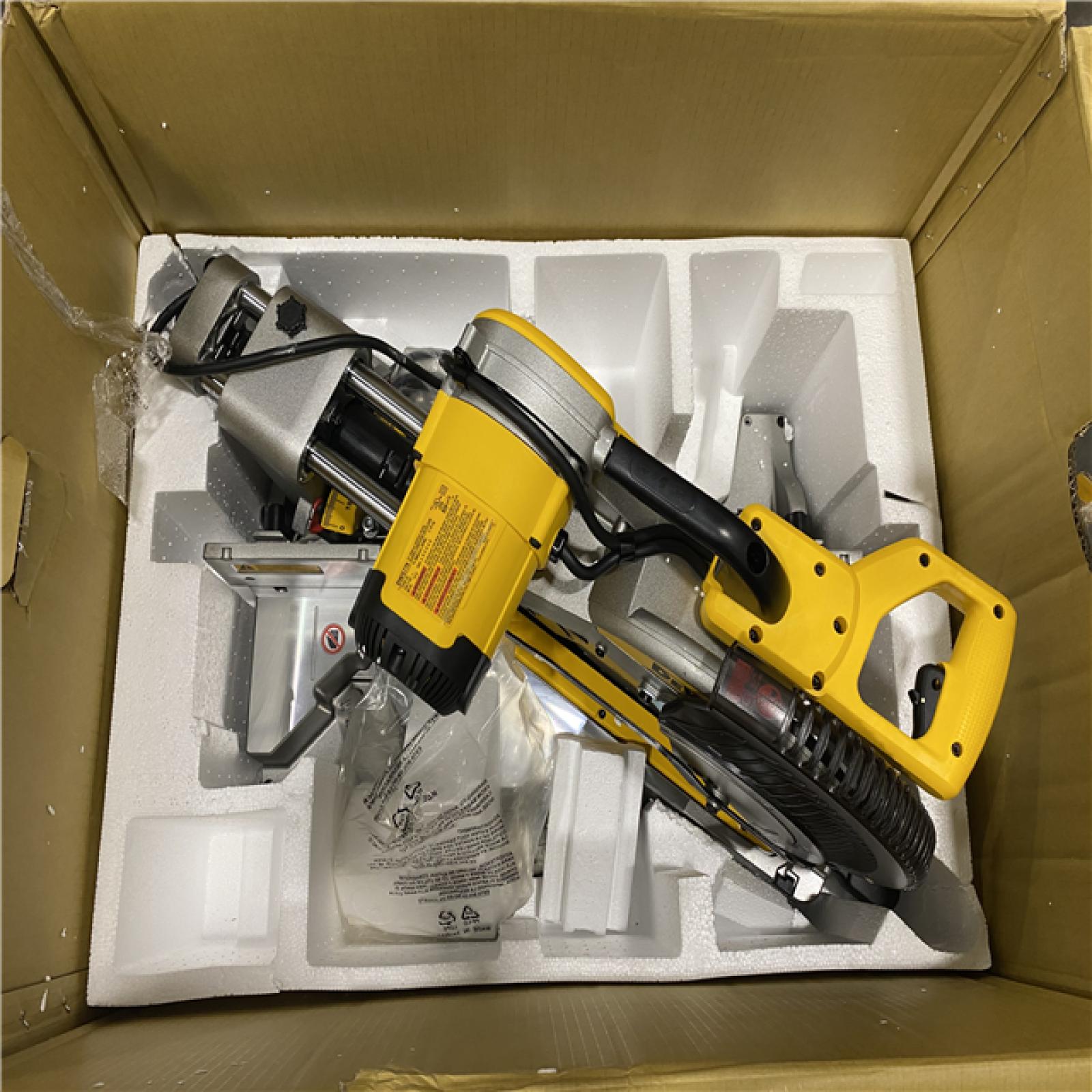 As-Is- DeWalt 15 Amps 12 in. Corded Dual-Bevel Sliding Compound Miter Saw