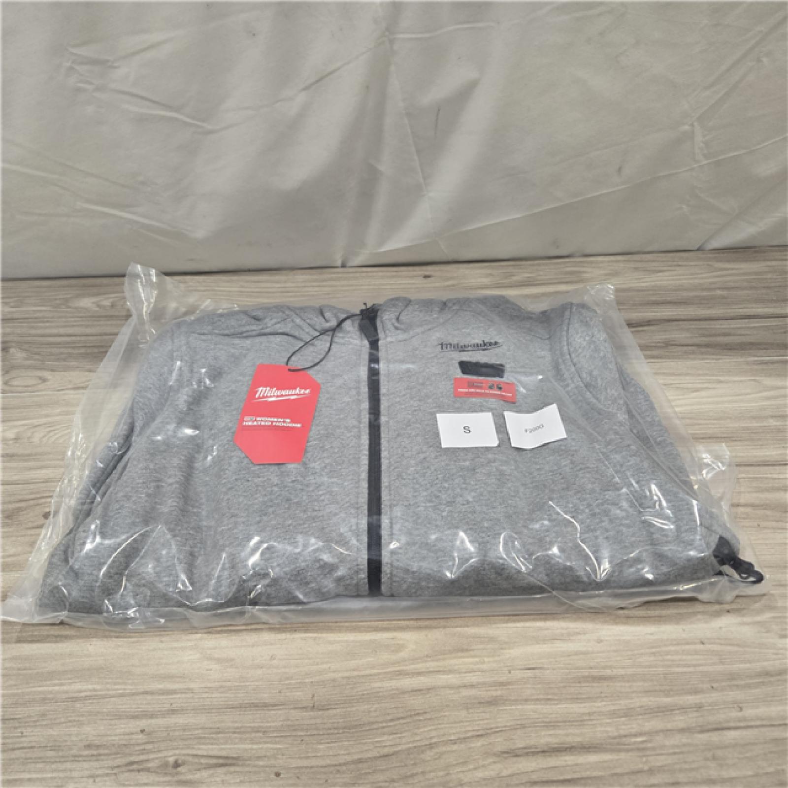 AS-IS Women's Small M12 12V Lithium-Ion Cordless Gray Heated Jacket Hoodie Kit