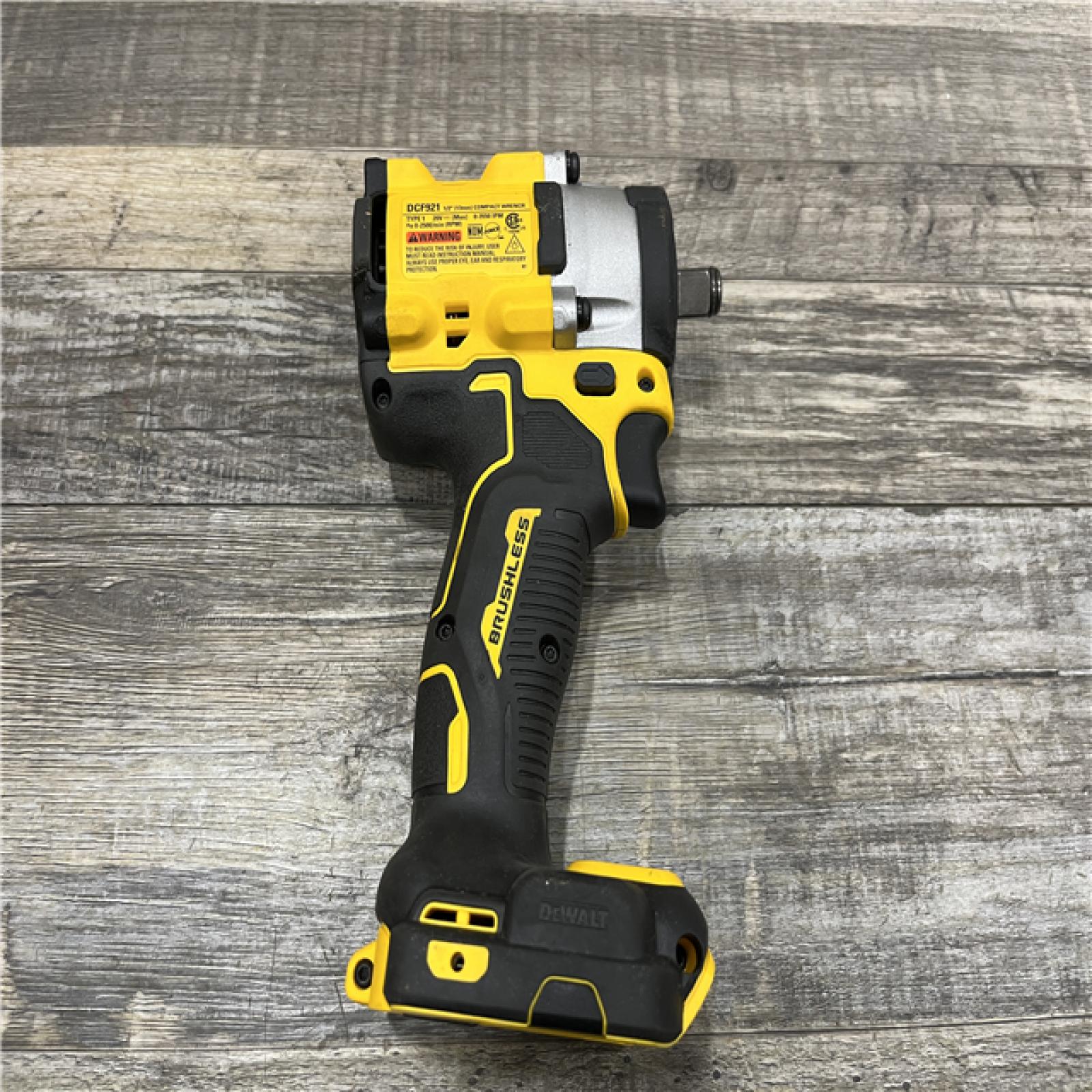 AS-IS DEWALT ATOMIC 20V MAX Cordless Brushless 1/2 in. Variable Speed Impact Wrench (Tool Only)