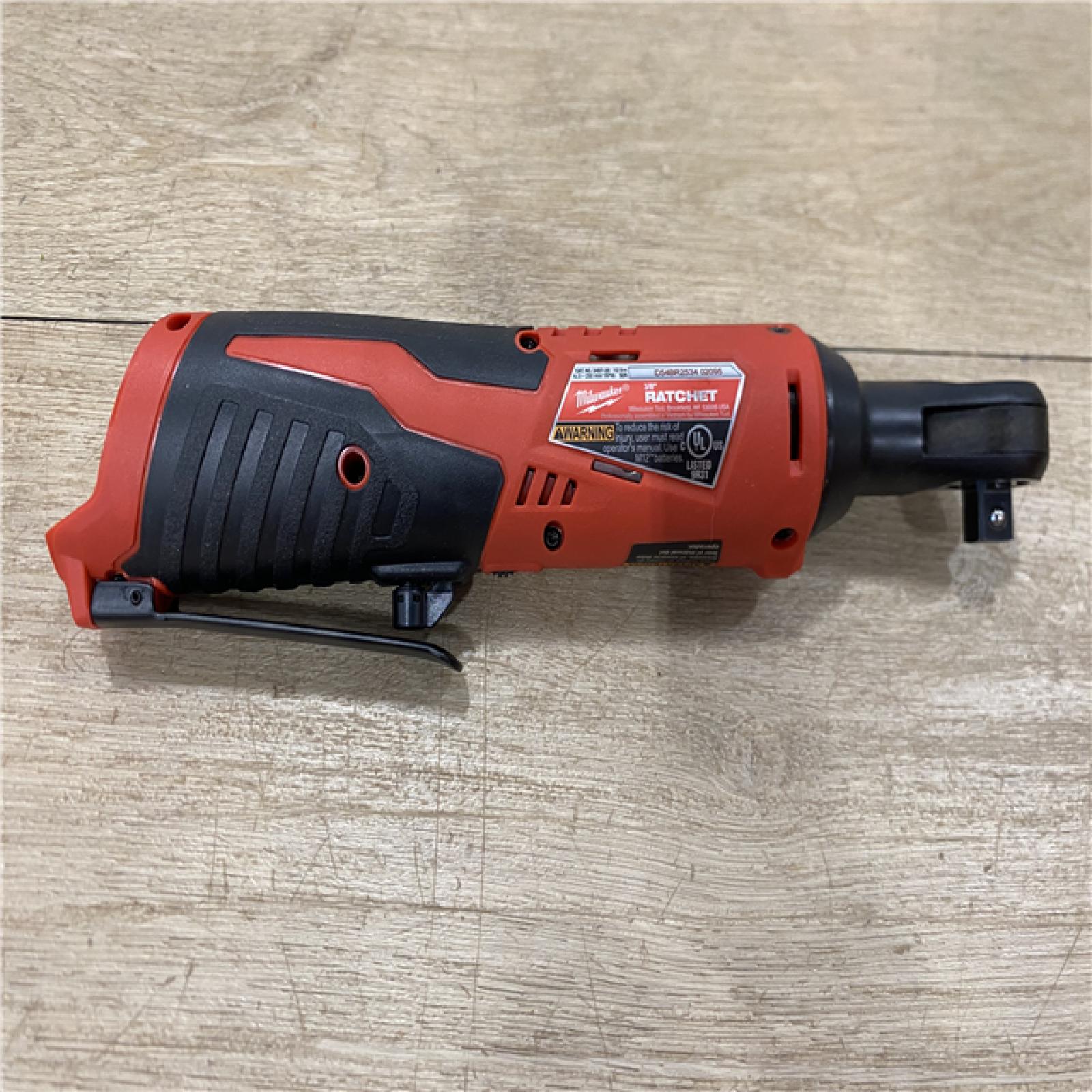 AS-IS Milwaukee 12V Lithium-Ion Cordless 3/8 in. Ratchet (Tool-Only)