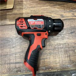 AS-IS M12 12V Lithium-Ion Cordless 3/8 in. Drill/Driver Kit with Two 1.5 Ah Batteries, Charger and Tool Bag