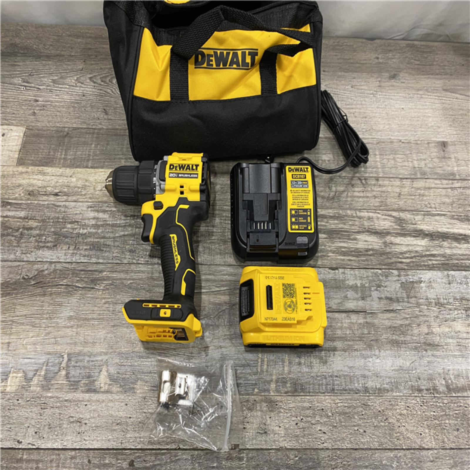 AS-IS DEWALT Atomic 20V Lithium-Ion Cordless Compact 1/2 in. Drill/Driver Kit