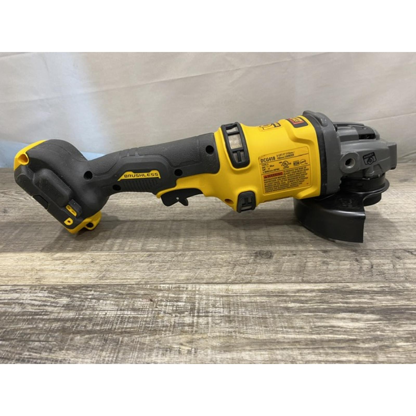AS-IS DEWALT FLEXVOLT 60V MAX Cordless Brushless 4.5 in. to 6 in. Small Angle Grinder with Kickback Brake (Tool Only)