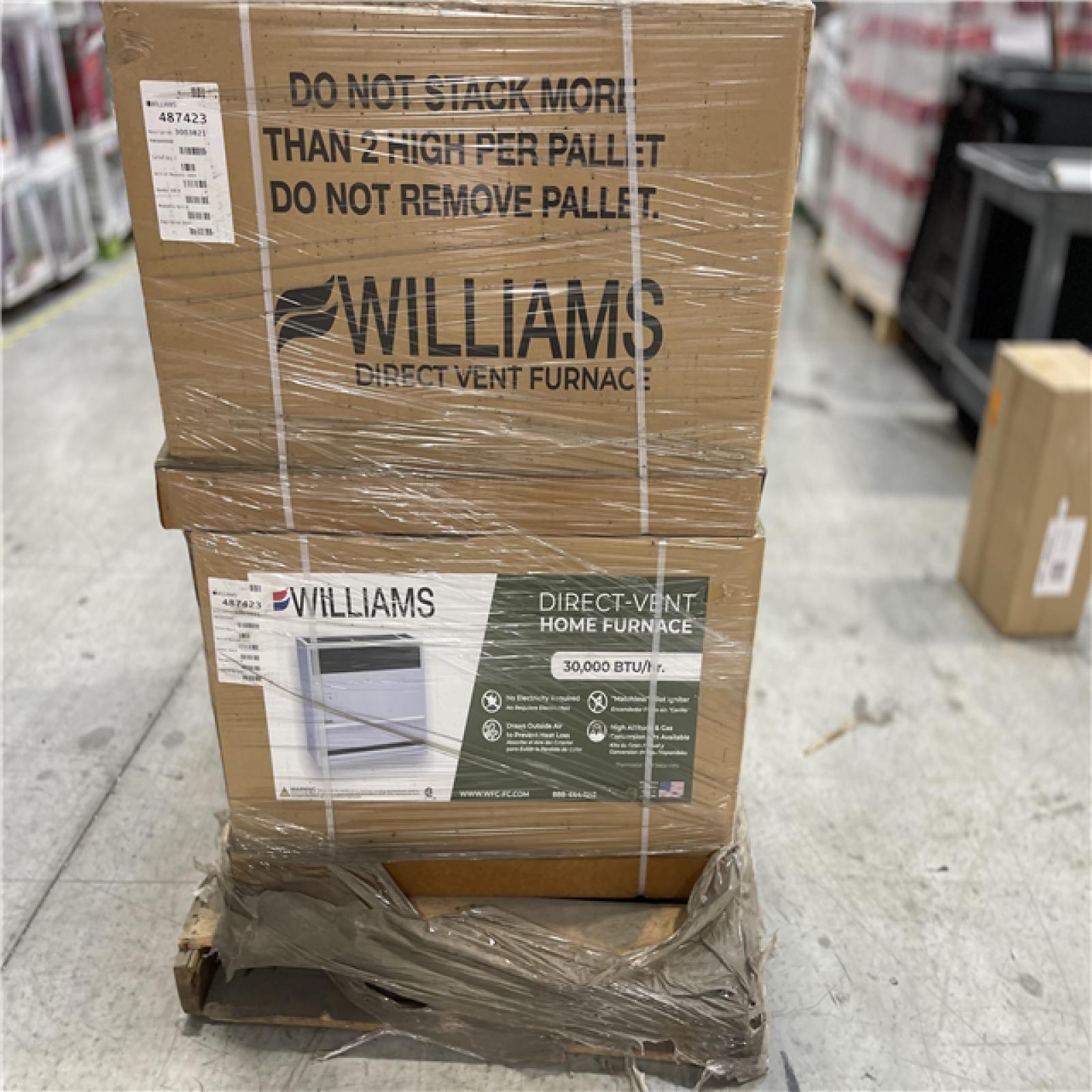 DALLAS LOCATION - Surface-Mount Gas Wall Heater, Natural Gas, Direct Vent Vent Type, Gravity Convection(2 UNITS)