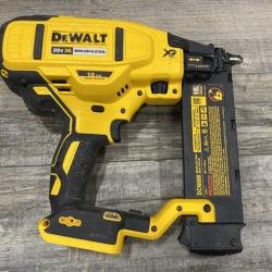 AS-IS DEWALT 20V MAX XR Lithium-Ion Electric Cordless 18-Gauge Brad Nailer (Tool Only)