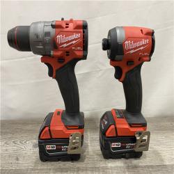 AS-IS Milwaukee FUEL 18V Lithium-Ion Brushless Cordless Hammer Drill and Impact Driver Combo Kit
