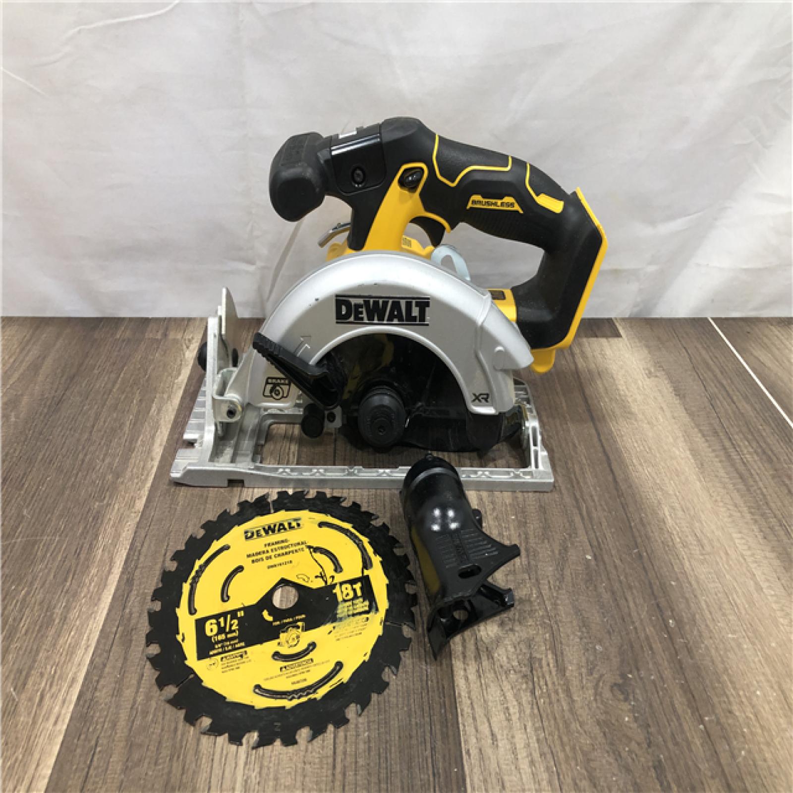 AS-IS DEWALT 20V MAX Cordless Brushless 6-1/2 in. Sidewinder Style Circular Saw (Tool Only)