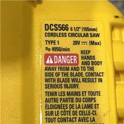 AS-IS DEWALT 20V MAX Cordless Brushless 6-1/2 in. Circular Saw (Tool Only)