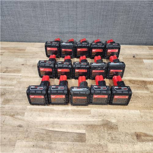 HOUSTON LOCATION - AS - IS MILWAUKEE BATTERY PACK QTY - 15
