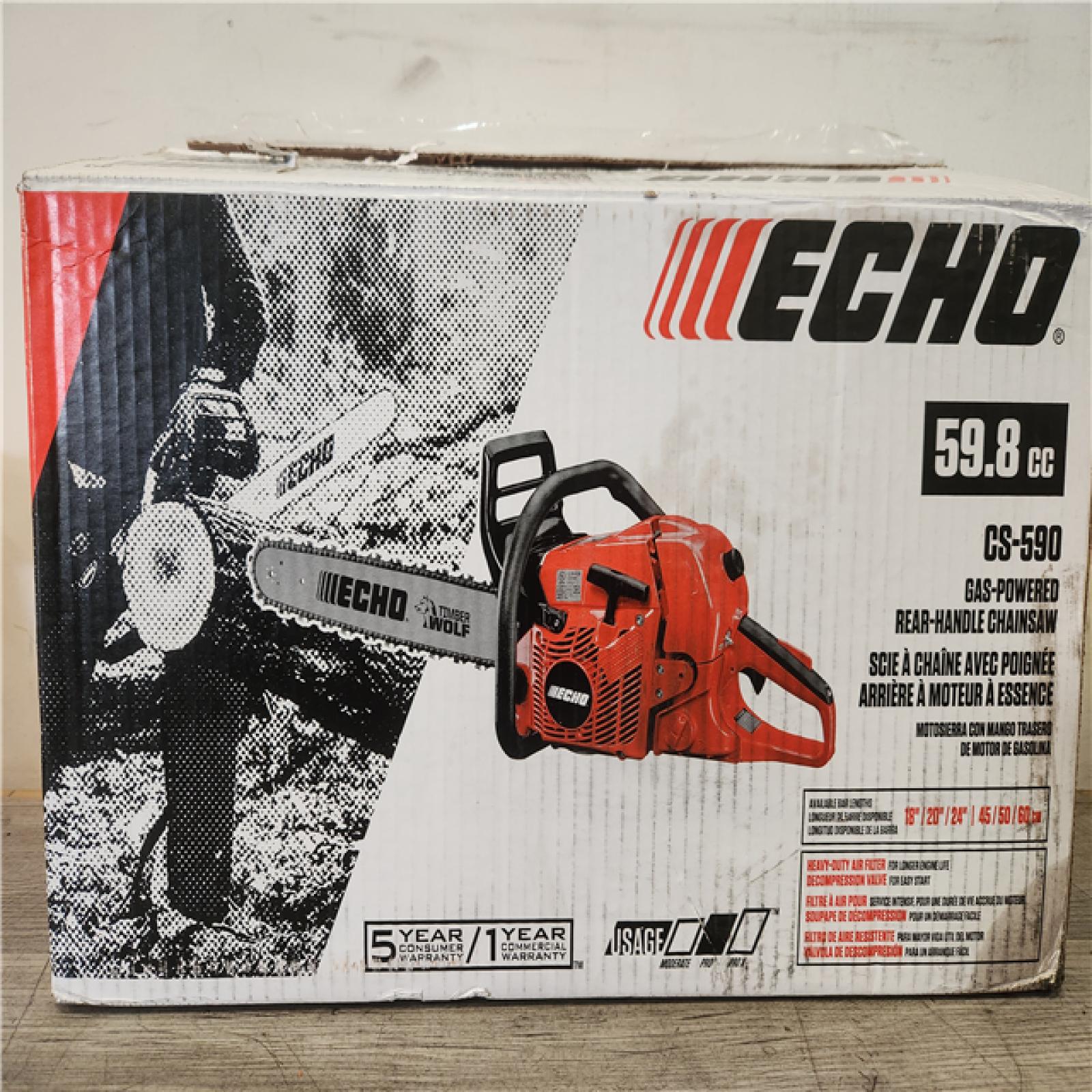 Phoenix AS-IS ECHO 20 in. 59.8 cc Gas 2-Stroke Rear Handle Timber Wolf Chainsaw