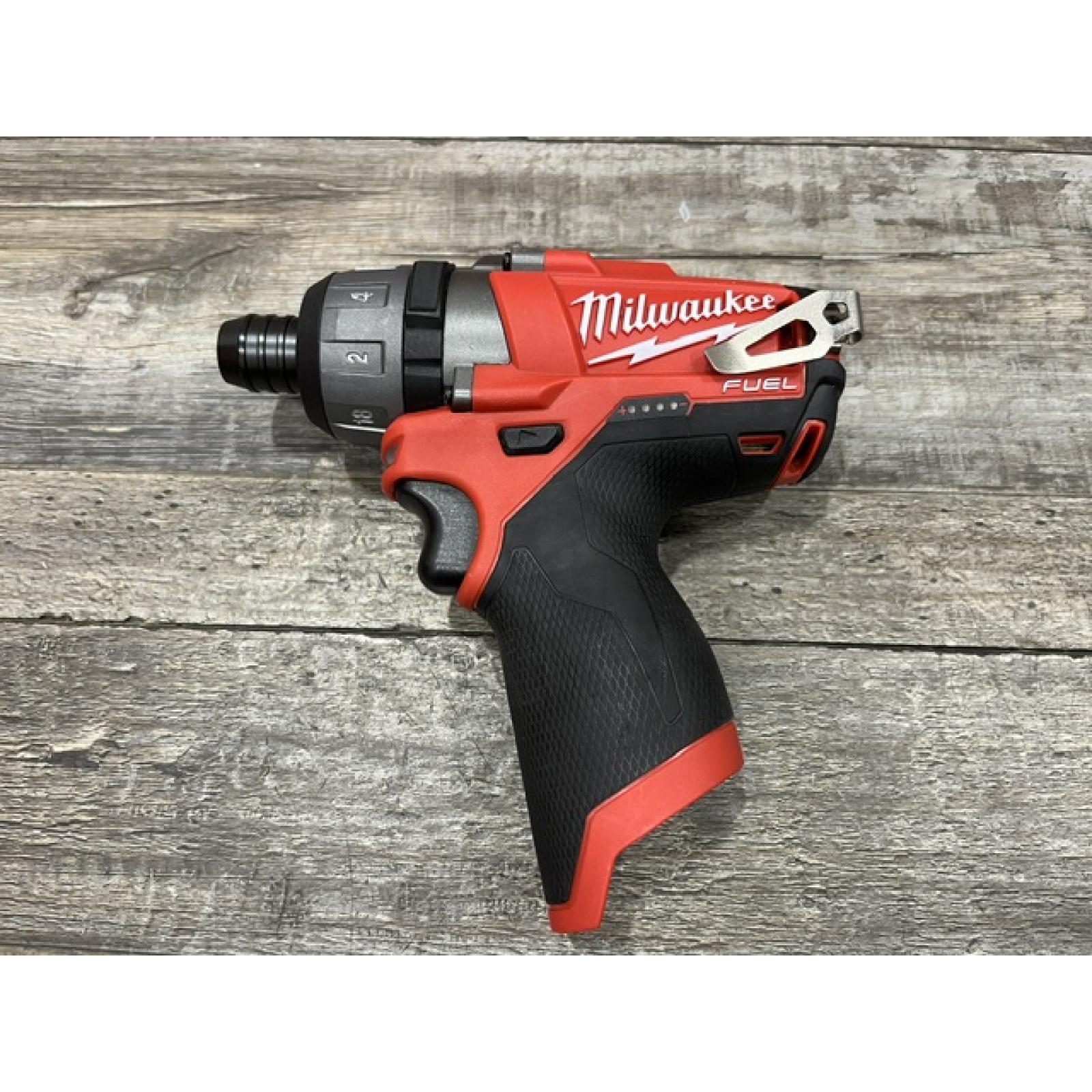 AS-IS Milwaukee FUEL 12-Volt Lithium-Ion Brushless Cordless 1/4 in. Hex 2-Speed Screwdriver Kit