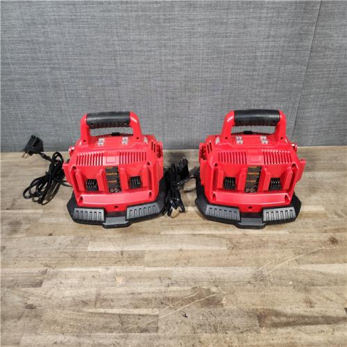 HOUSTON LOCATION - AS-IS (2) Milwaukee 48-59-1806 M18 Six Pack Charger