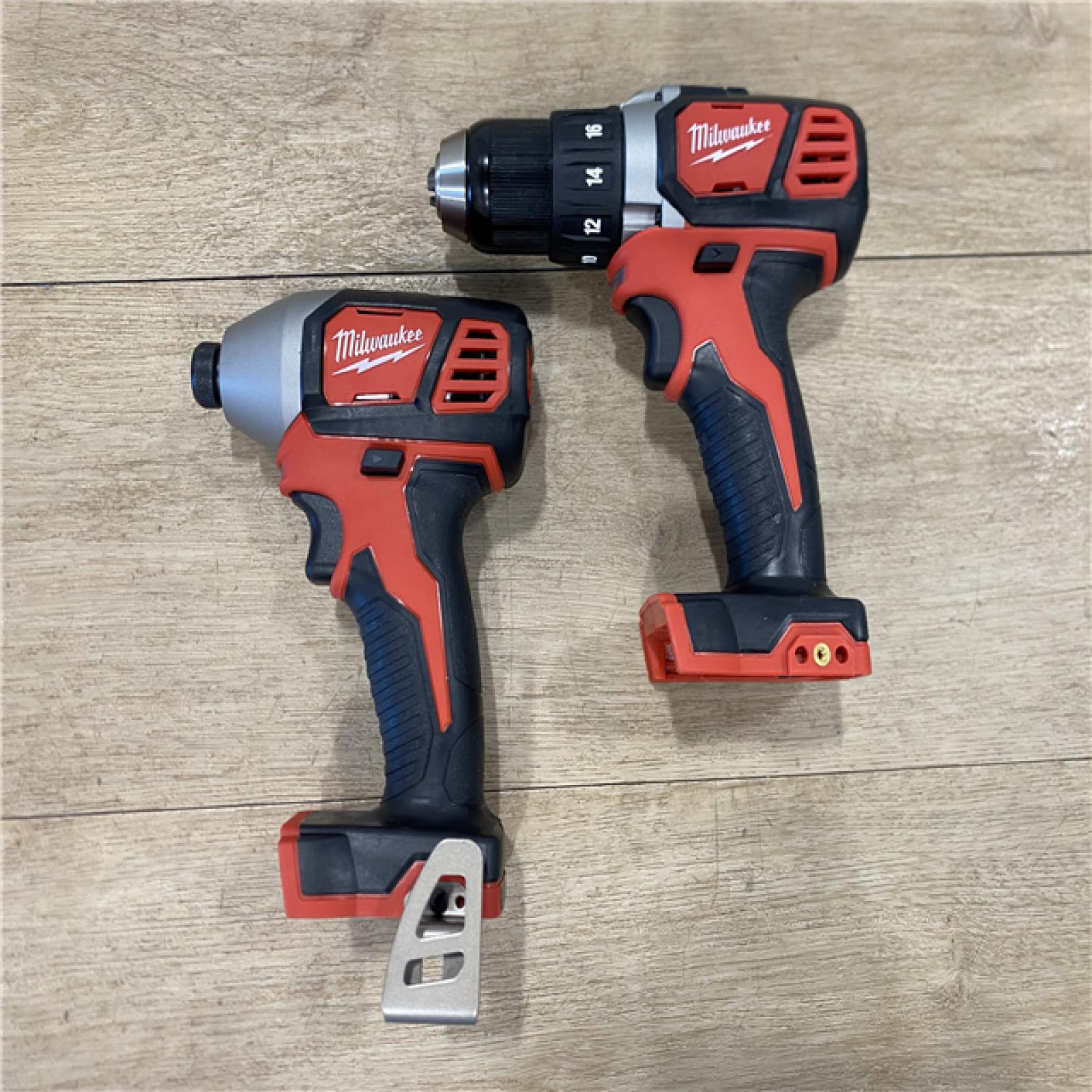 AS-IS Milwaukee 18V Lithium-Ion Cordless Drill Driver/Impact Driver Combo Kit