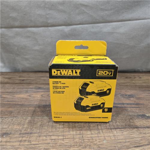 NEW! DeWalt 20V MAX DCB205-2 5 Ah Lithium-Ion Battery Combo Pack 2 Pc