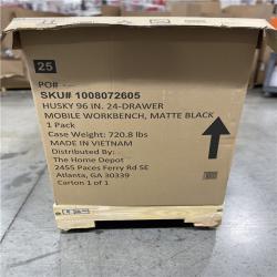 DALLAS LOCATION- AS-IS HUSKY 96 IN. 24 DRAWER MOBILE WORKBENCH