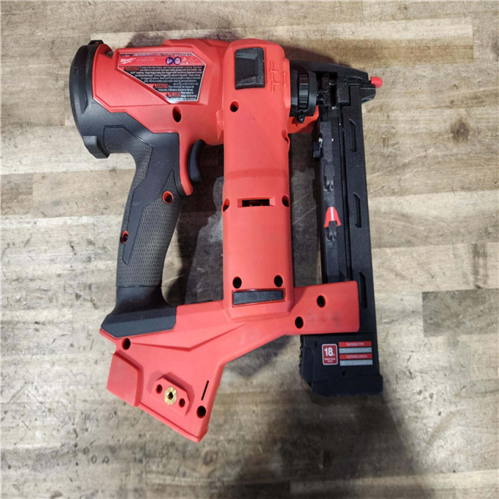 HOUSTON LOCATION - AS-IS Milwaukee FUEL 18-Volt Lithium-Ion Brushless Cordless 18-Gauge 1/4 in. Narrow Crown Stapler (Tool-Only)