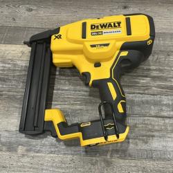 AS-IS DEWALT Cordless 18-Gauge Narrow Crown Stapler (Tool Only)