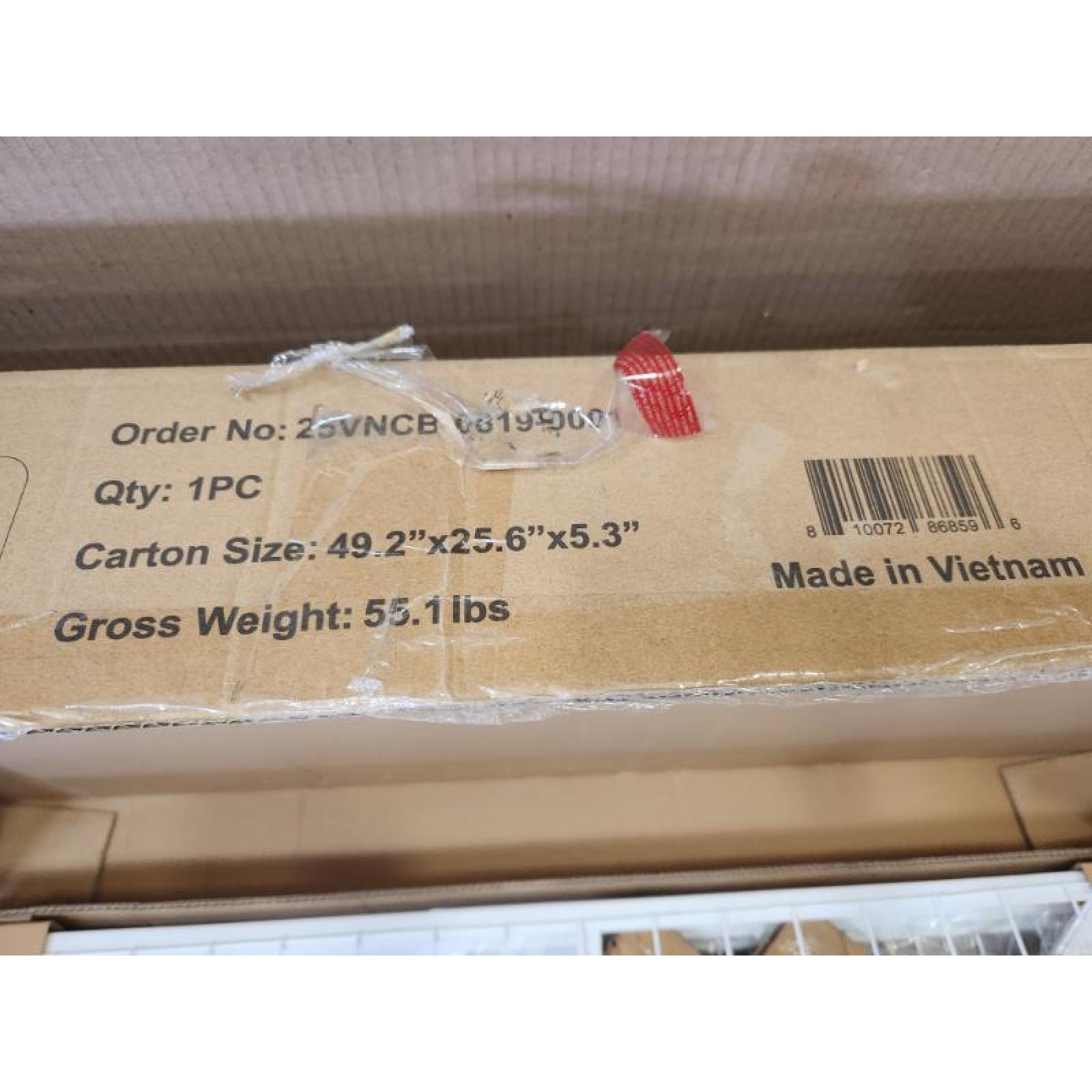 Phoenix NEW FLEXIMOUNTS OHK Series 48 in. W x 72 in. D x 22-40 in. H White Ceiling Mounted Overhead Garage Storage Rack with Accessory Hooks