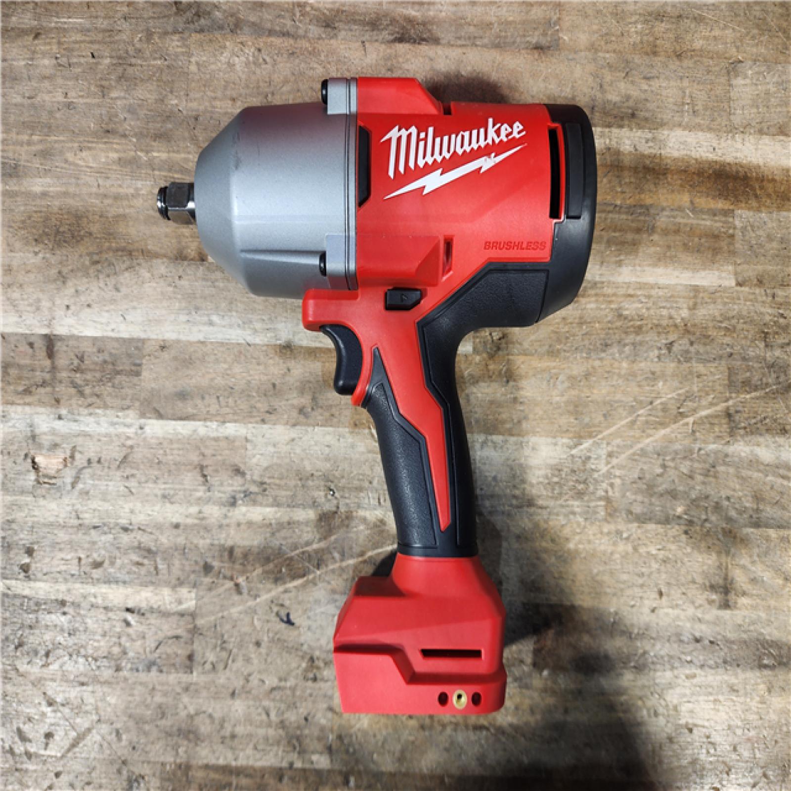 HOUSTON LOCATION - AS-IS Milwaukee 18-Volt Lithium-Ion Brushless 1/2 in. High Torque Impact Wrench with Friction Ring (Tool-Only)