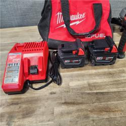 HOUSTON LOCATION - AS-IS Milwaukee 2 Tool Combo Kit W/ (2) Battery & Charger