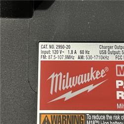 AS-IS Milwaukee Lithium-Ion Cordless PACKOUT Radio/Speaker with Built-In Charger