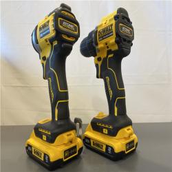 Like New! - Dewalt DCK225D2 20V MAX ATOMIC Brushless Compact Lithium-Ion 1/2 in. Cordless Drill Driver and 1/4 in. Impact Driver Combo Kit