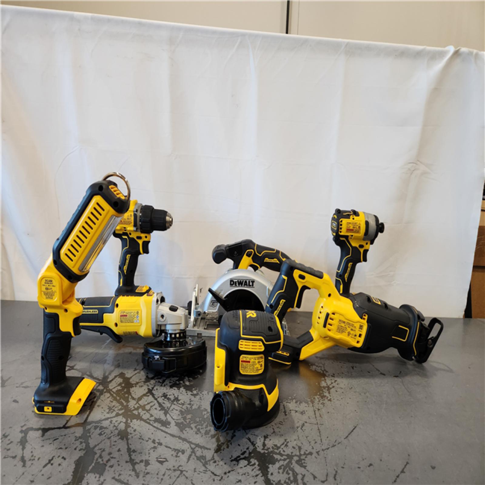 AS-IS- 20V Lithium-Ion Cordless 8-Tool Combo Kit with (2) 5.0 Ah Batteries and Charger