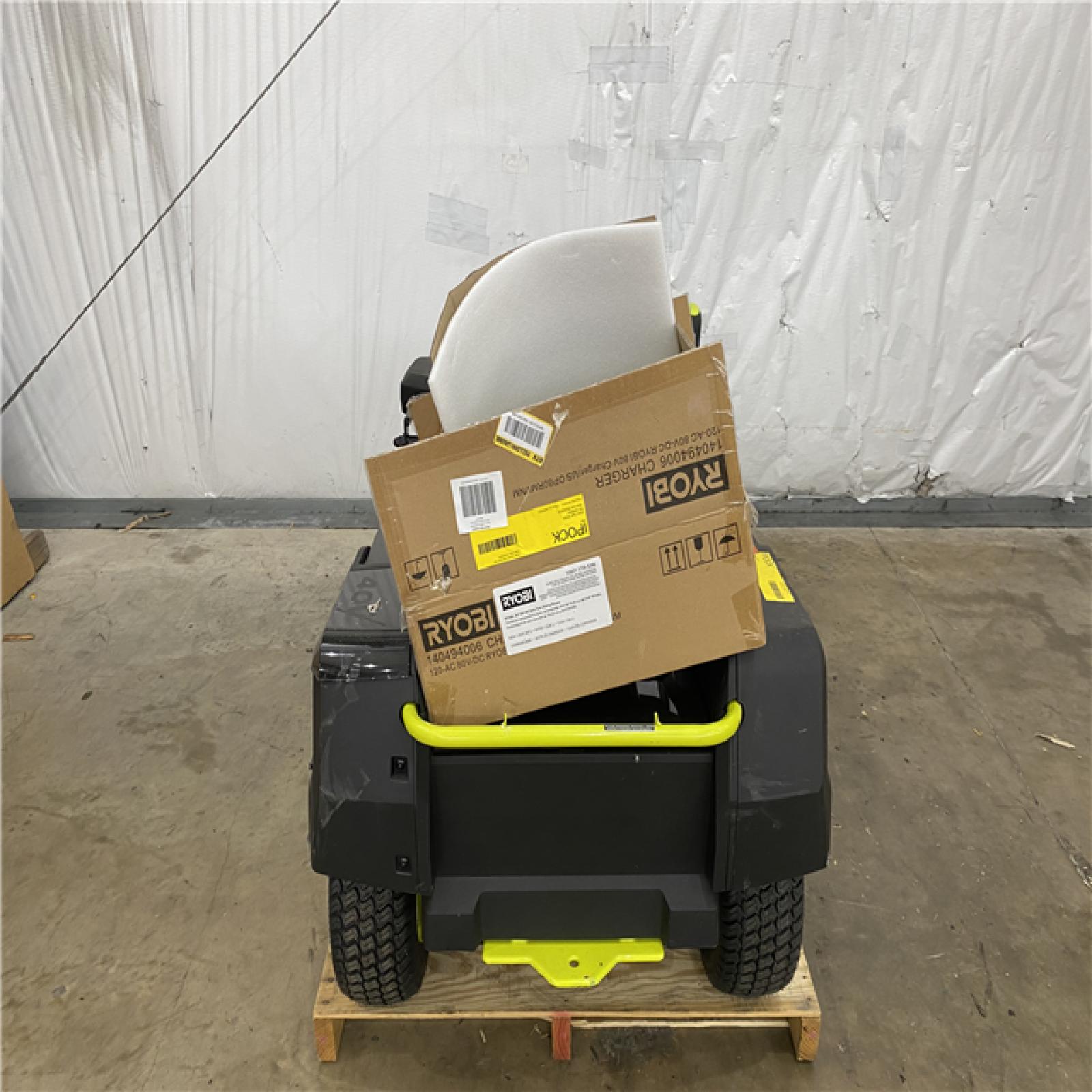 Houston Location AS IS - Ryobi 80v 30in, Cutting Width Riding Mower