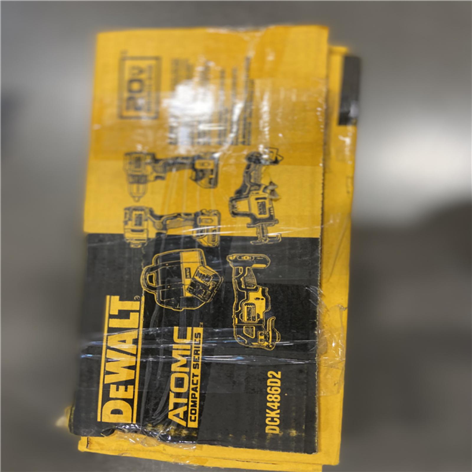 AS-IS -DeWalt 20V MAX ATOMIC Cordless Brushless 4 Tool Combo Kit